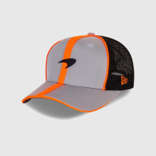 McLaren Cap Hat - Orange Stripe White Logo Hat McLaren Costume Cosplay Prop