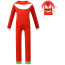 Boys Knuckles Sonic Costume - Bodysuit Mask Gloves Set Knuckles Cosplay