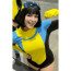 Female Invincible Original Suit Costume - Yellow Black and Blue Swimsuit Invincible Cosplay