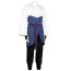Naruto Shippuden Sasuke Uchiha Costume - White Shirt Sasuke Uchiha Cosplay