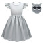 Girls Sprunki Gray Costume - Dress Mask Set Gray Sprunki Cosplay