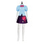 My Little Pony: Equestria Girls Twilight Sparkle Costume - Blue Purple Shirt Skirt Set Twilight Sparkle Cosplay