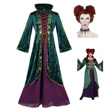 Hocus Pocus 2 Wi1nderson Costume - Adult Classic Victorian Dress Winifred Sanderson Cosplay