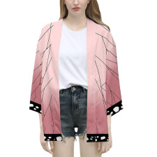 Demon Slayer Shinobu Kochu Costume - Pink Kimono Jacket Shinobu Kochu Cosplay