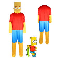 The Simpsons Bart Costume - Red Shirt Set Bart Cosplay