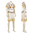 Gladiator 2 General Acacius Pedro Pascal Deluxe Costume - White Gold Shirt Skirt Set General Acacius Cosplay