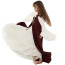 Girls Medieval Renaissance Costume - Dress Medieval Cosplay Red Black Green Blue