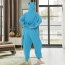 Kids Sky Blue Snorlax Costume - Onesie Jumpsuit Sky Blue Snorlax Cosplay
