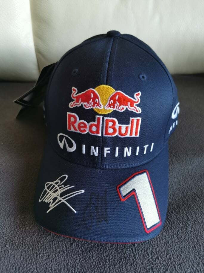 Red Bull Infiniti 1 Cap Hat - Black Hat Red Bull Infiniti 1 Costume Cosplay Prop