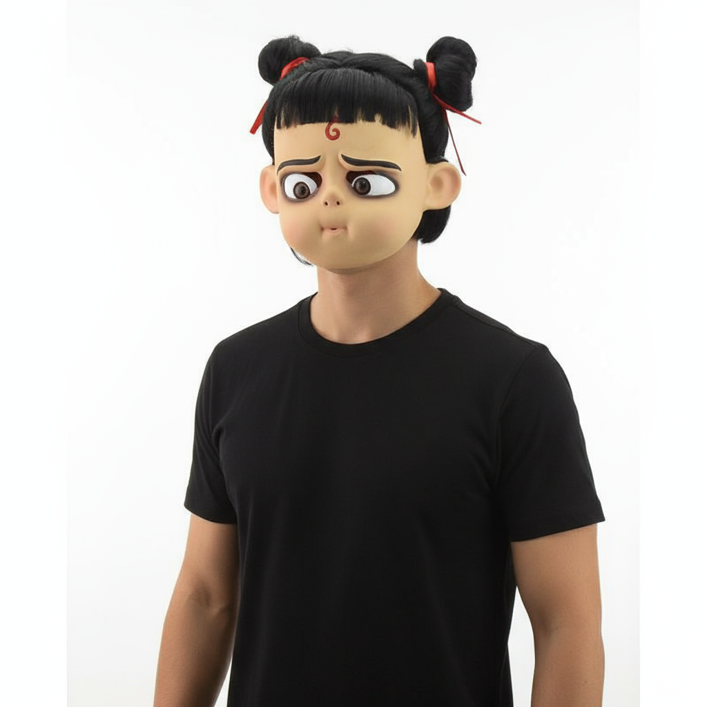 Nezha Mask Prop - Nezha Costume Cosplay Mask