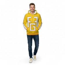 My Hero Academia Fat Gum Costume - Yellow Hoodie Fat Gum Cosplay