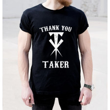 WWE The Undertaker Costume - Black Shirt Thank You Taker The Undertaker Cosplay