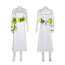 Final Fantasy Aerith Gainsborough Costume - White Gold Dress Aerith Gainsborough Cosplay