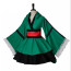 Marvel United Female Deku Costume - Green Dress Hood Set Female Deku Cosplay