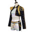 Girls KPop Demon Hunters Rumi Stage Costume - Sparkling Black & White Shirt Shorts Full Set Kpop Rumi Cosplay
