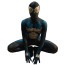 Super Hero Secret Wars Spider-Man Symbiote Suit Costume - Blue Bodysuit Mask Spider Man Cosplay