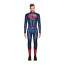 Superman: Man of Steel Superman Costume - Blue Bodysuit Cape Set Superman Henry Cavill Cosplay