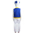 Super Mario Bros Blue Toad Costume - Pants Vest Hat Set Toad Cosplay