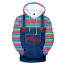 Chucky Good Guy Costume - Color Stiped Good Guys Jacket Chucky Cosplay
