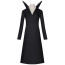 Wednesday Season 2 Grandmama Hester Frump Costume - Black Dress Grandma Hester Frump Cosplay