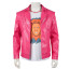 Minecraft Movie Garrett Garrison Costume - Pink Jacket Shirt Gloves Sunglasses Set Garrett Garrison Mamoa Cosplay