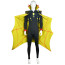 Hazbin Hotel Zestial Costume - Black Bodysuit Cape Hat Set Zestial Cosplay