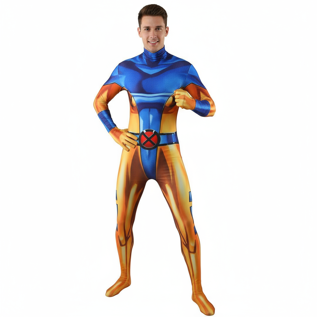 X-Men Jean Grey Phoenix Costume - Light Blue Bodysuit Jean Grey Phoenix Cosplay