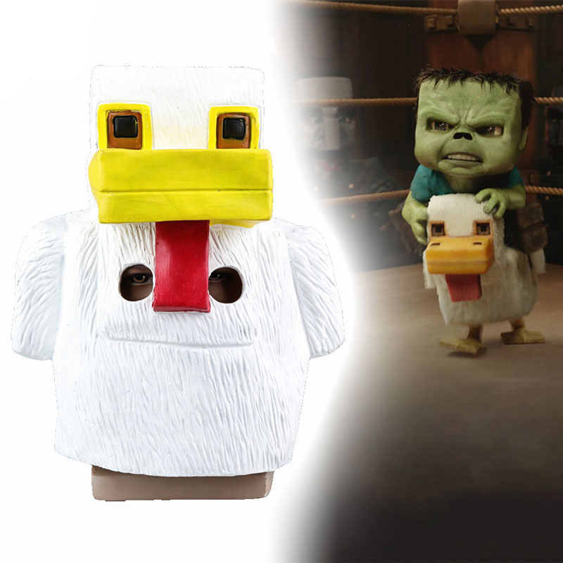 Minecraft Chicken Jockey Mask Prop - Chicken Jockey Costume Cosplay Mask