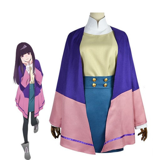 Jellyfish Can't Swin In The Night Mei Takanashi Costume - Purple Jacket Shirt Skirt Set Kim Anouk Cosplay