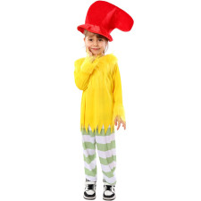 Kids Green Eggs and Ham Sam Sam-I-Am Costume - Shirt Hat Set Sam-I-Am Cosplay