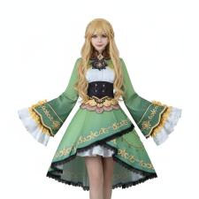 Pretty Derby Satono Diamon Costume - Green Dress Satono Diamond Cosplay