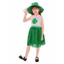 Girls Saint Patrick Costume - Tutu Dress Saint Patrick Cosplay