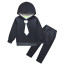 Kids Sprunki Black Costume - Hoodie Pants Mask Set Black Sprunki Cosplay