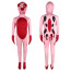 Hazbin Hotel Fat Nuggets Pig Costume - Pink Bodysuit Mask Set Fat Nuggets Cosplay