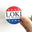 Loki For President Pin - Loki For President Cosplay Costume Prop