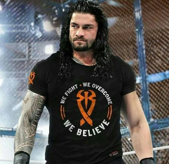 WWE Roman Reigns Costume - We Fight We Overcome We Belive Roman Reigns Cosplay