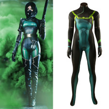 Valorant Viper Costume - Black And Green Bodysuit Viper Cosplay