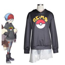 Pokemon Scarlet Violet Penny - Hoodie Skirt Penny Cosplay