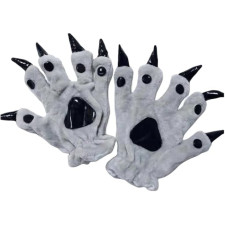 Grey Monster Gloves Prop - Grey Monster Costume Cosplay Prop