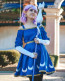 The Owl House Amity Blight Costume - Blue Yellow Dress Amity Blight Cosplay