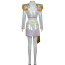 Girls KPop Demon Hunters Mira Stage Costume - Shiny White Shorts Top Full Set Kpop Mira Cosplay