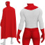 Invincible Omni-Mark Markus Sebastian Grayson Costume - Red White Bodysuit Mask Cape Omni-Mark Cosplay