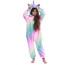 Kids Green Pink Galaxy Unicorn Costume - Onesie Jumpsuit Green Pink Galaxy Unicorn Cosplay