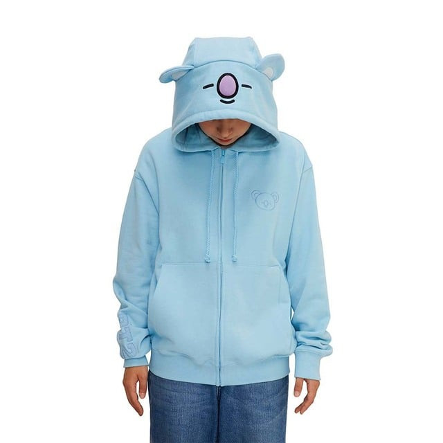 Koya BT21 Official Costume Hoodie Zip Up Hoody Cosplay