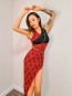 Blackpink Jennie Costume - Sexy Red Black Dress Kill This Love Performance Jennie Cosplay