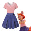 Meilin Lee Sleepwear Turning Red Cosplay Costume