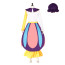 Beauty and the Beast Mrs. Potts Costume - Dress Hat Set Mrs Potts Cosplay