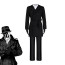 Watchmen Rorschach Costume - Black Suit Mask Set Rorschach Cosplay