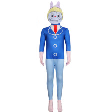 Labubu Costume - Bodysuit Mask Blue Zimomo Cosplay