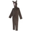 Labubu The Monsters Labubu Costume - Brown Grey Onesie Jumpsuit Mask Set Labubu Cosplay